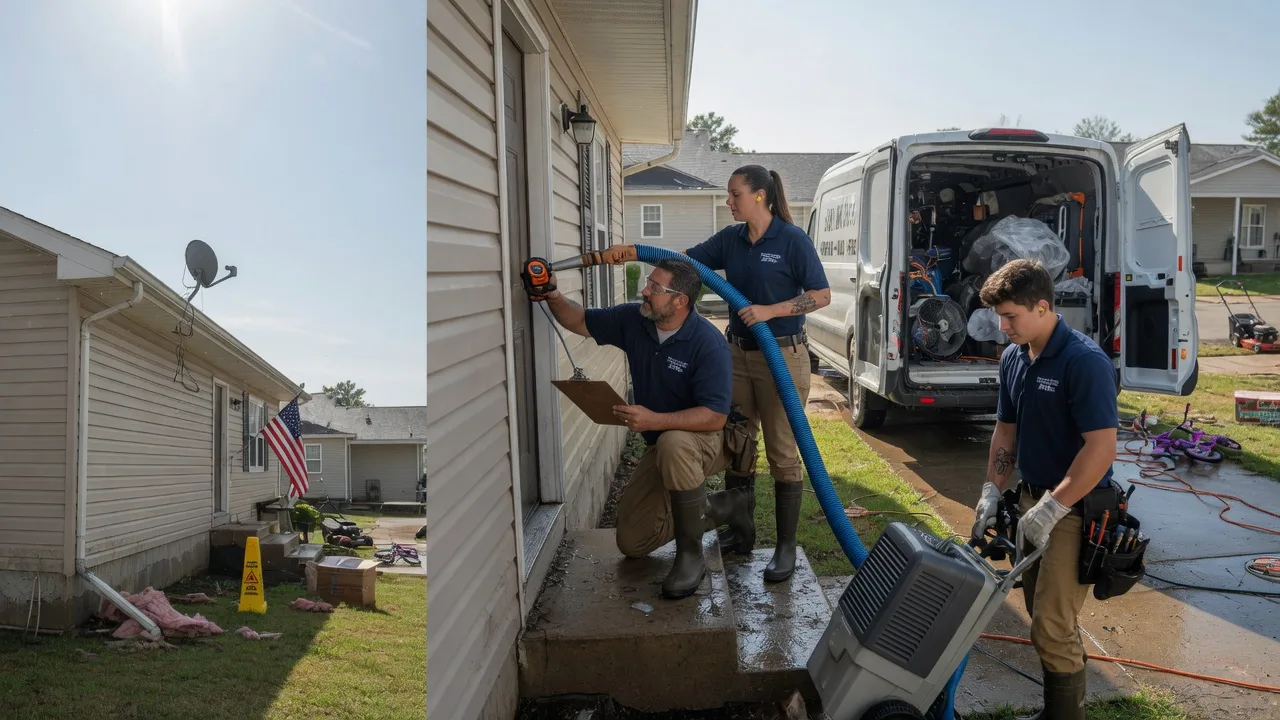 Ceiling Water Damage Restoration in Edwards, IL near me